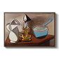 Jug, Candle, and Enamel Pan, 1950 - Floater Framed Canvas Print
