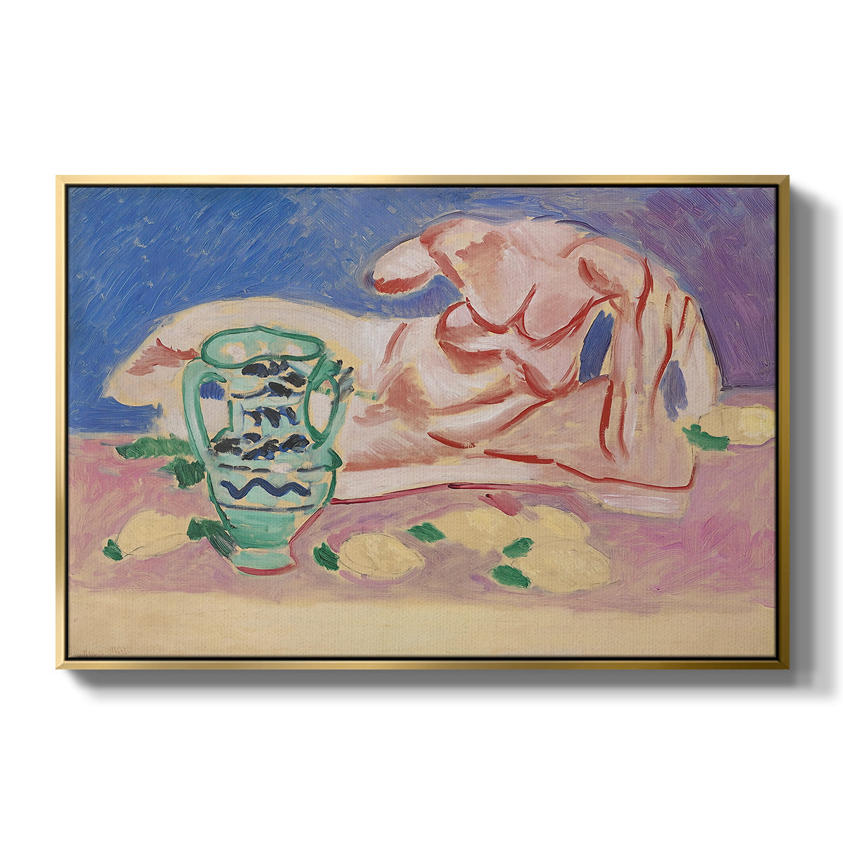 Ilyssus from the Parthenon, 1908 - Floater Framed Canvas Print