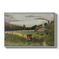The Chair Factory at Alfortville, 1897 - Floater Framed Canvas Print