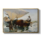 The Return from Fishing: Hauling the Boat, 1894 - Floater Framed Canvas Print