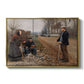 People by a Road, 1893 - Floater Framed Canvas Print