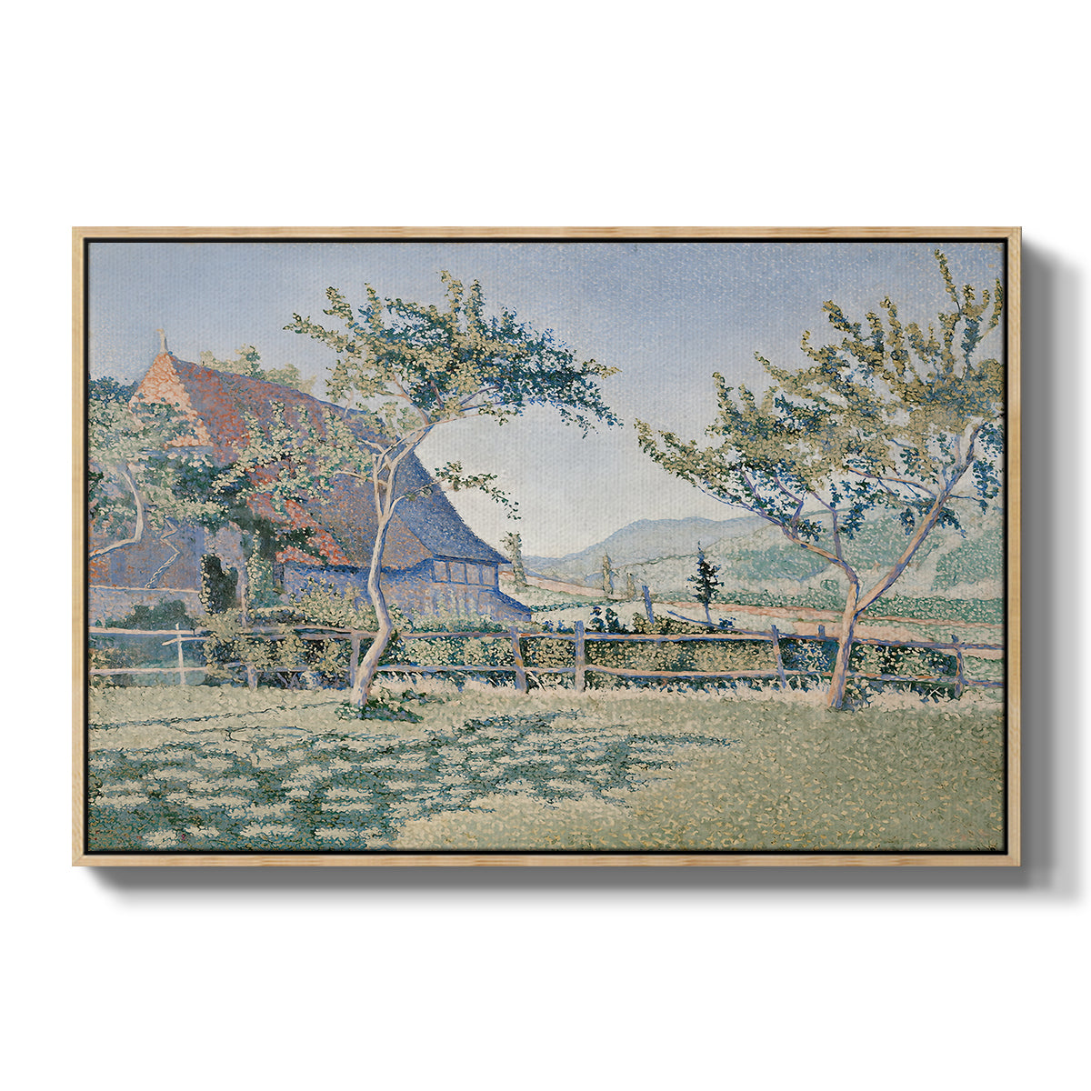 Comblat-le-Château, the Meadow, Opus 161, 1887 - Floater Framed Canvas Print
