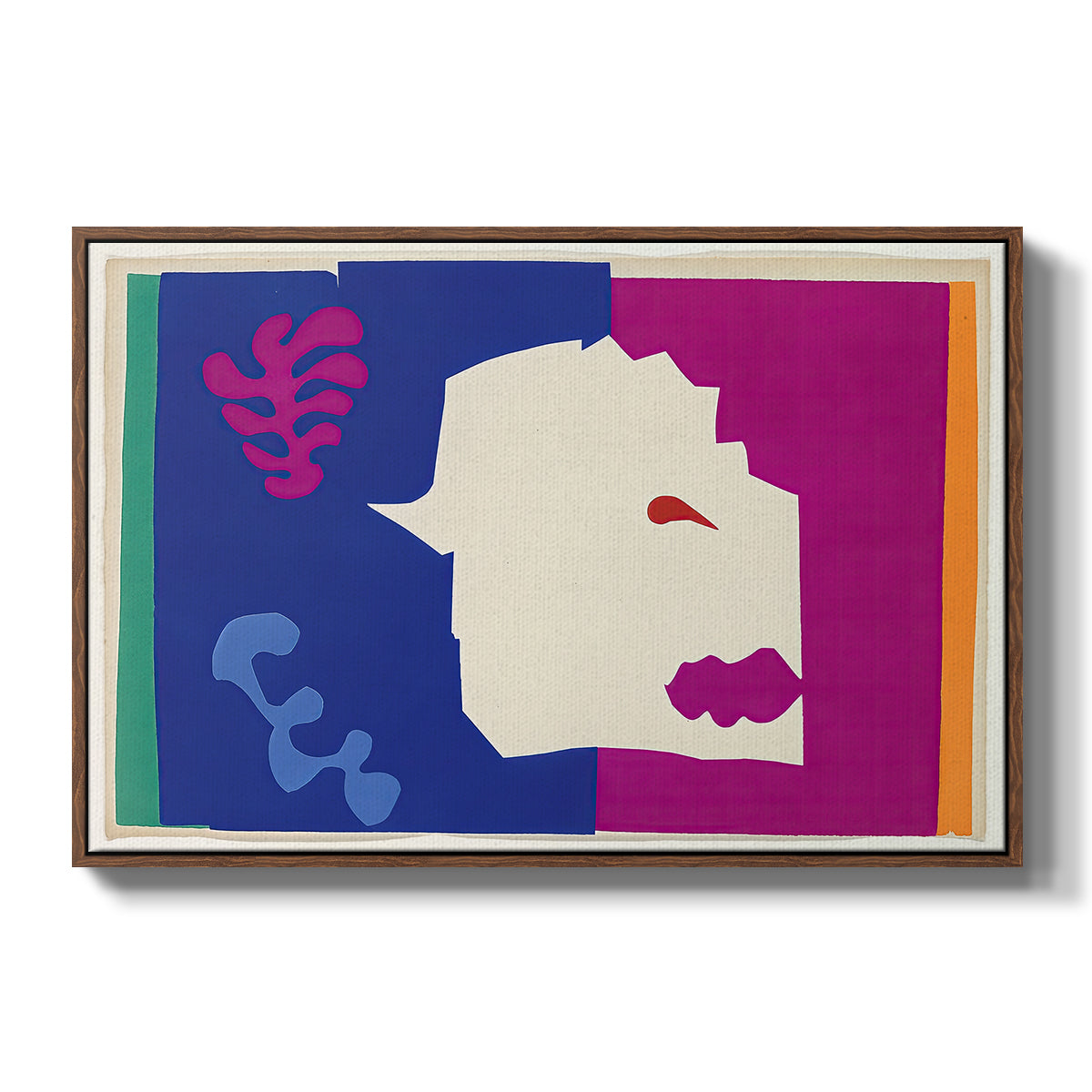 The Wolf (Le loup), from Jazz, 1947 - Floater Framed Canvas Print
