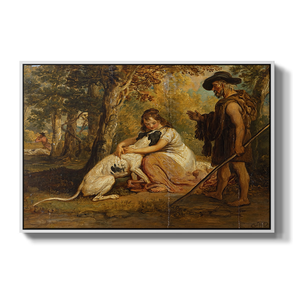 Measure for Measure, or The Biter Bit, 1840 - Floater Framed Canvas Print