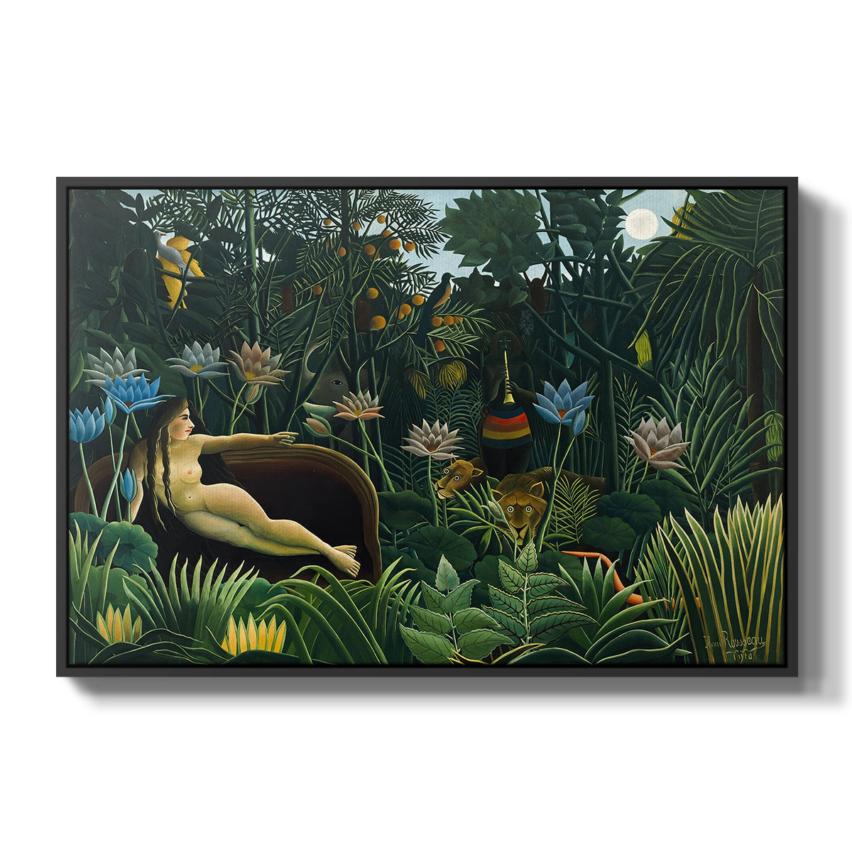 The Dream (Le Rêve), 1910 - Floater Framed Canvas Print