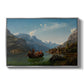 Bridal Procession on the Hardangerfjord, 1848 - Floater Framed Canvas Print
