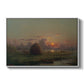 Haystack at Sunset, 1880 - Floater Framed Canvas Print
