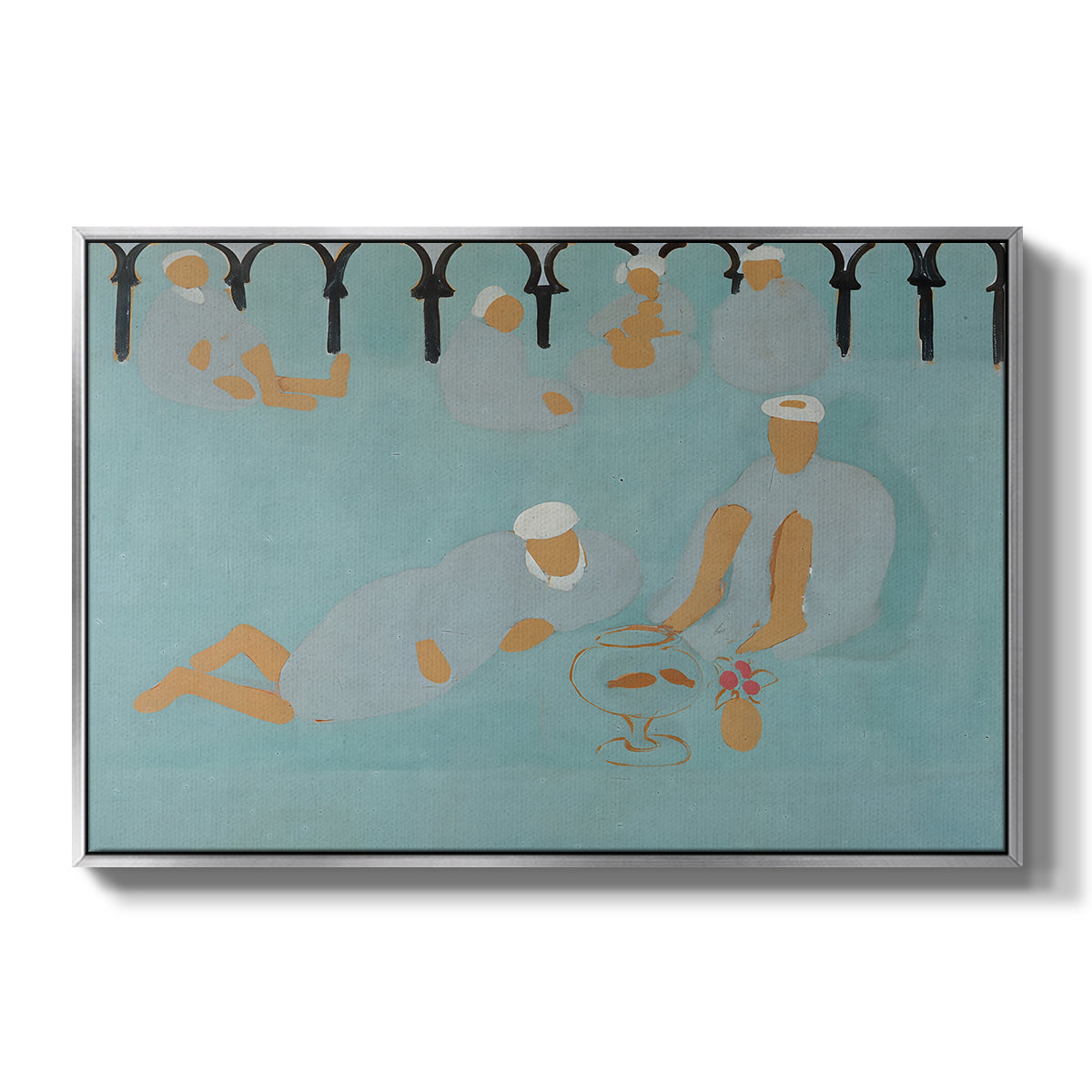 Arab Coffeehouse (Le café Maure), 1913 - Floater Framed Canvas Print