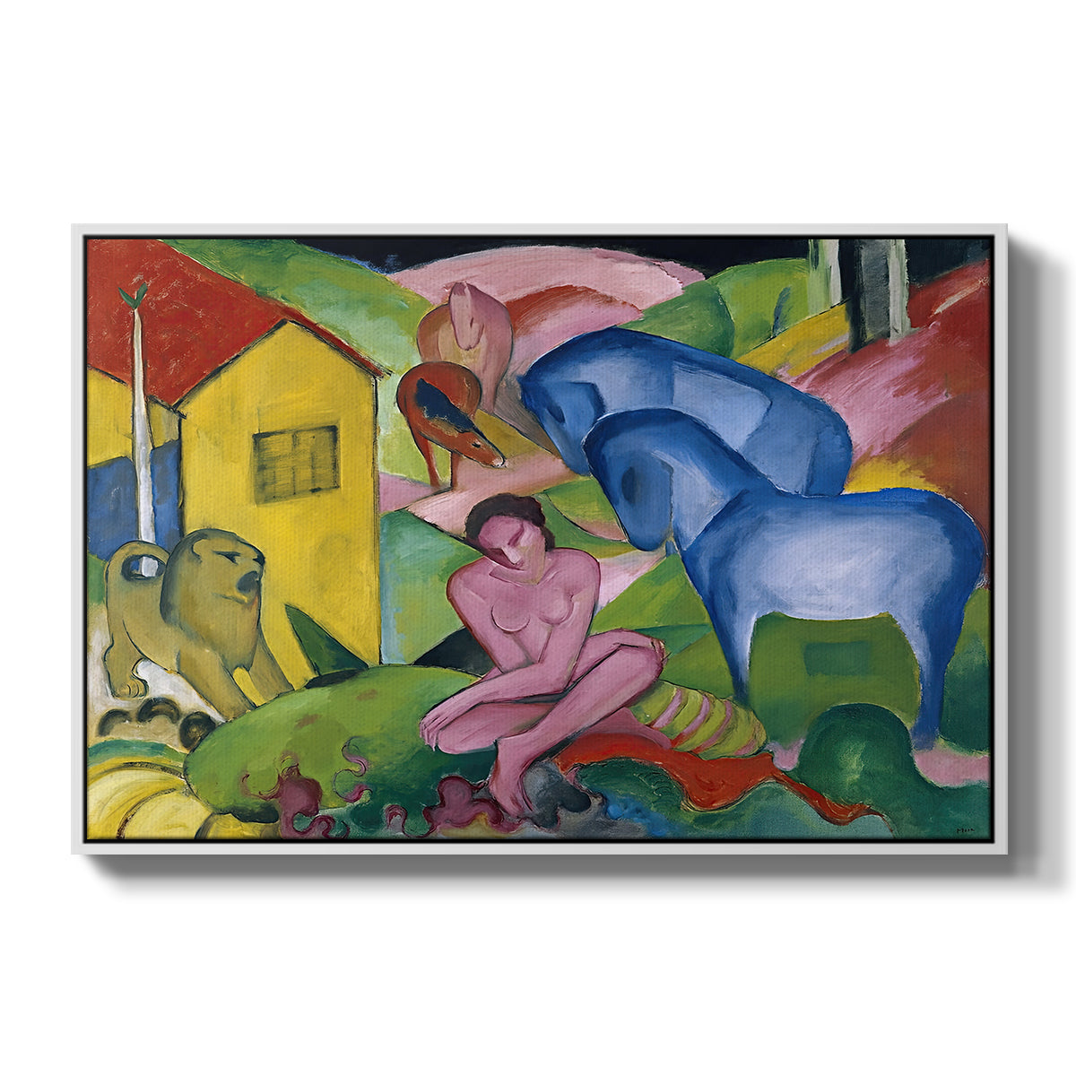 The Dream, 1912 - Floater Framed Canvas Print