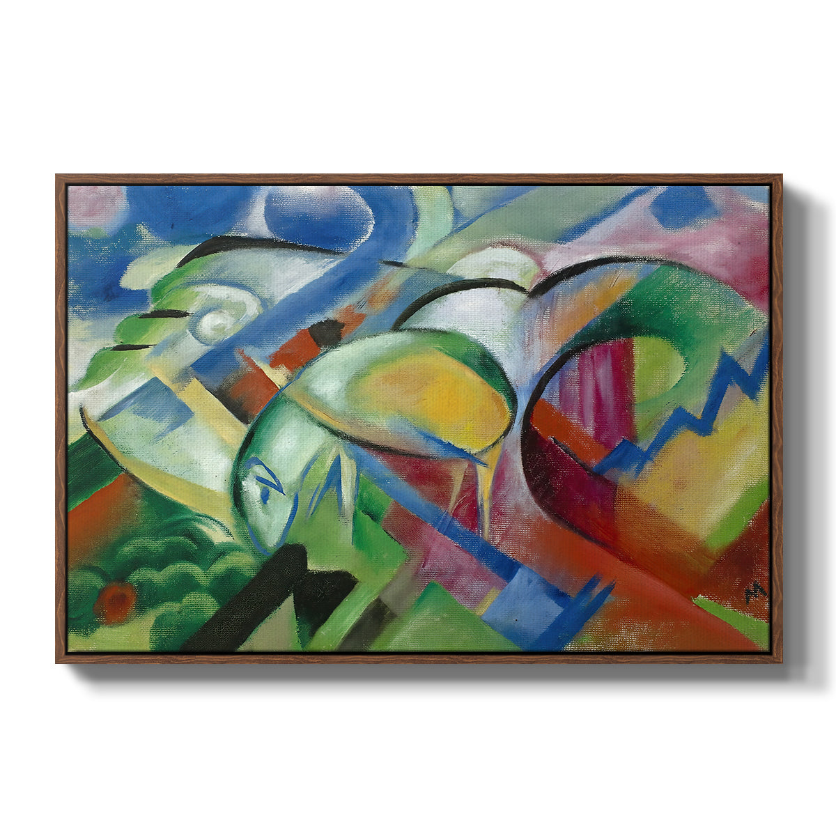 The Sheep, c. 1913-1914 - Floater Framed Canvas Print