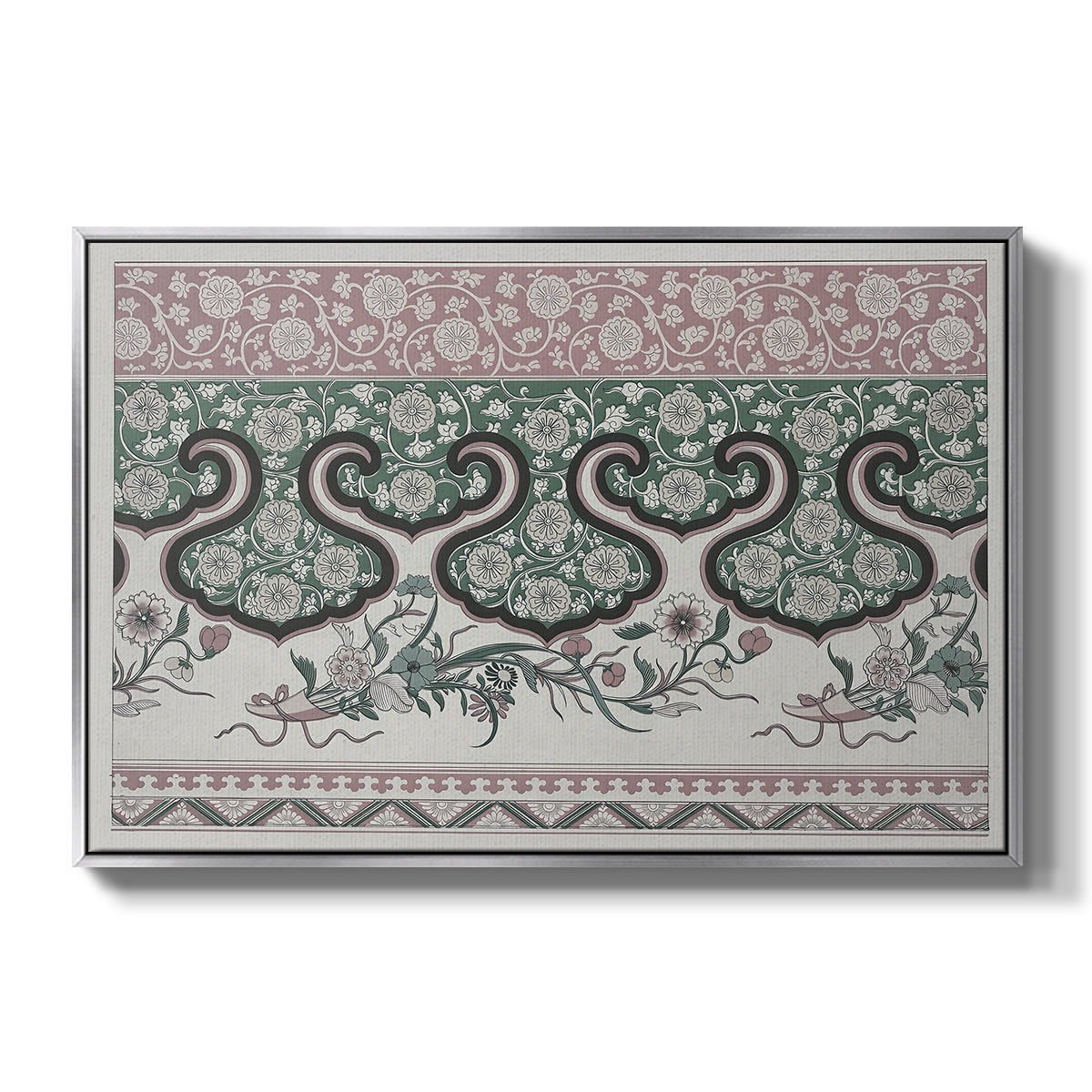 Examples of Chinese Ornament, Pl. LXXVI, 1867 - Floater Framed Canvas Print