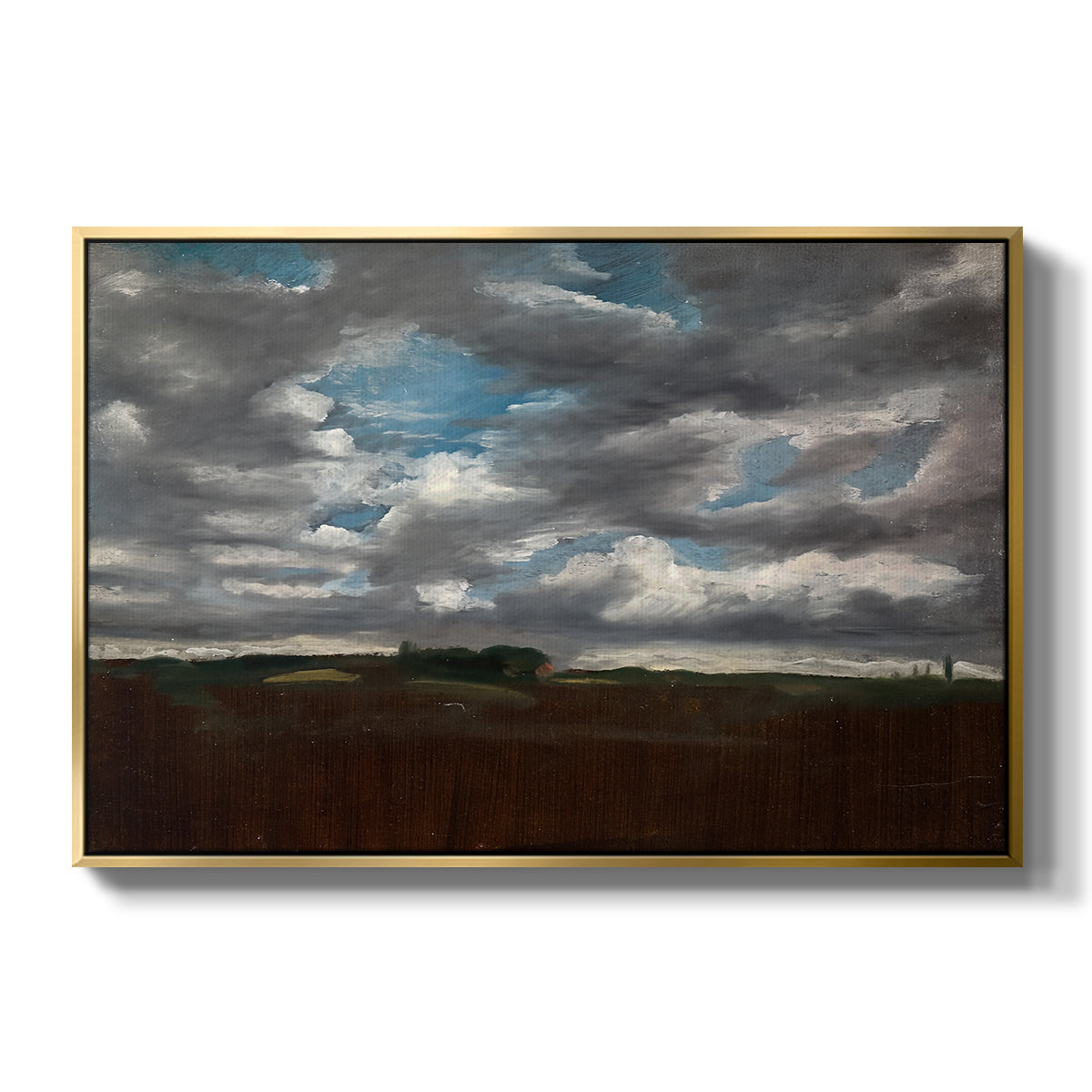 Extensive Landscape with Grey Clouds, c. 1821-1822 - Floater Framed Canvas Print
