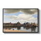 View of Delft, c. 1660-1661 - Floater Framed Canvas Print