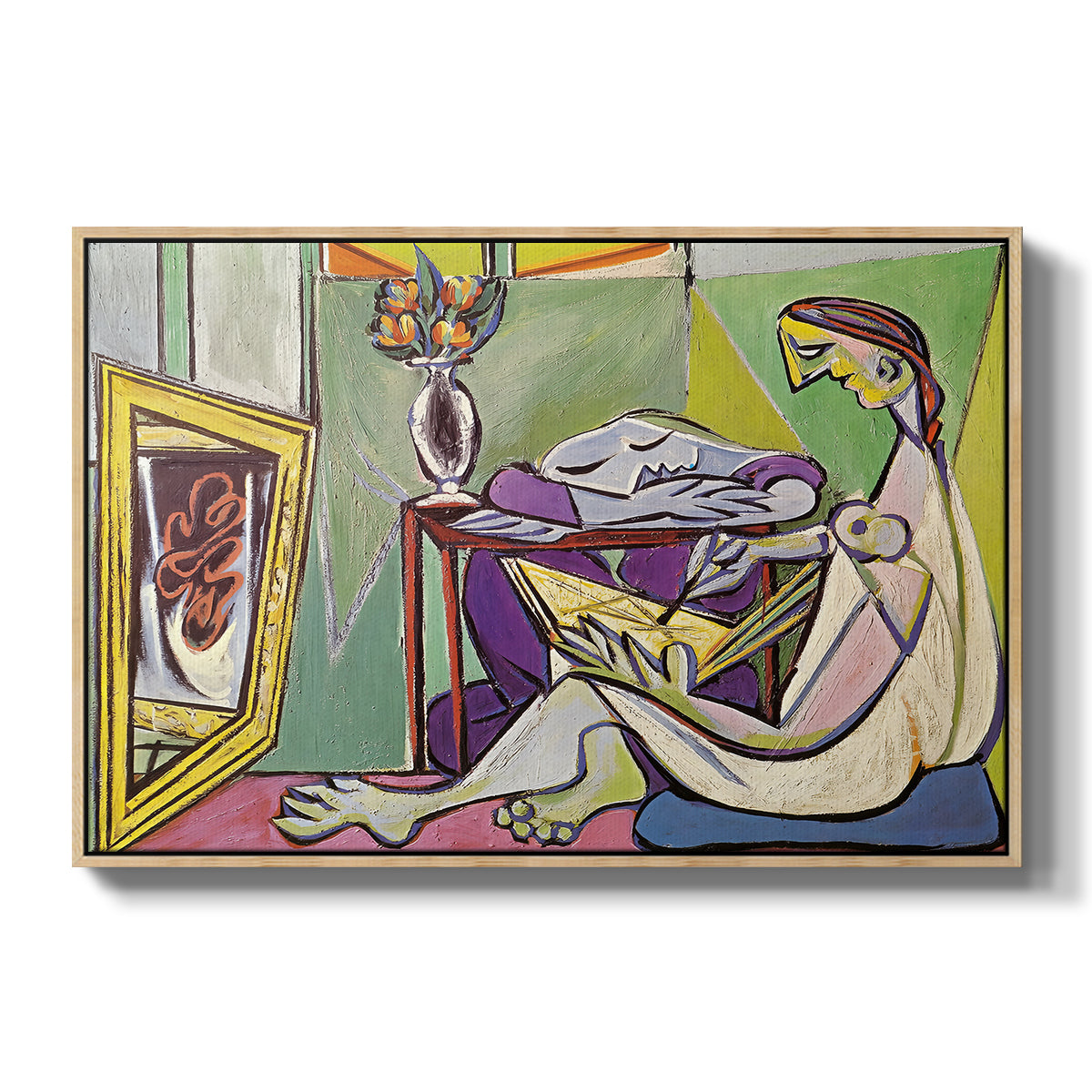 The Muse, 1935 - Floater Framed Canvas Print