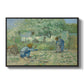 First Steps after Millet, 1890 - Floater Framed Canvas Print