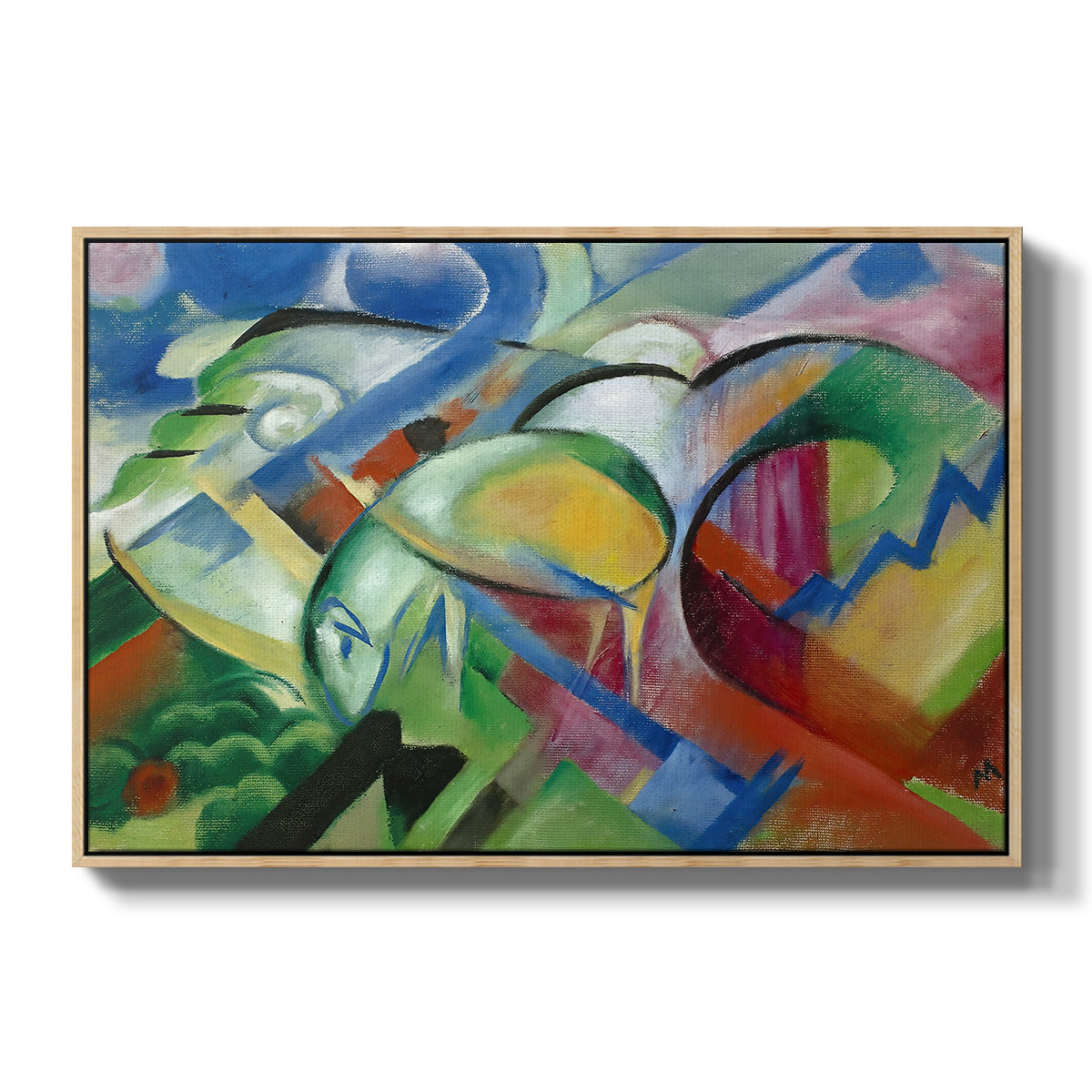 The Sheep, c. 1913-1914 - Floater Framed Canvas Print