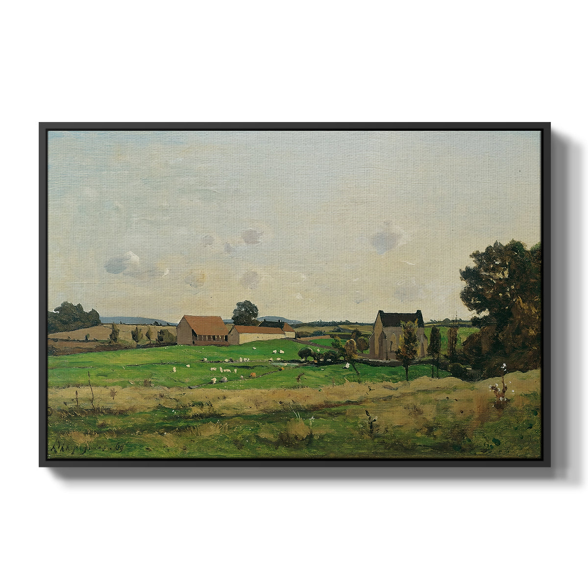 The Saulce Estate, 1869 - Floater Framed Canvas Print