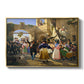 Romans Gathered for Merriment at an Osteria, 1839 - Floater Framed Canvas Print