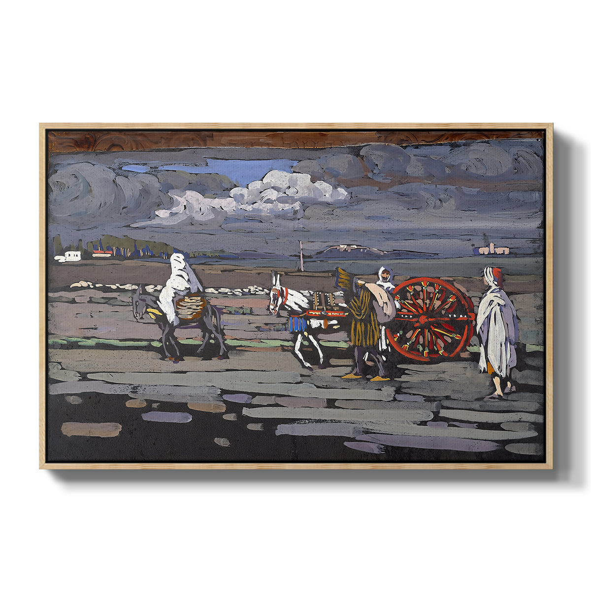 Country Road (Landstrasse), 1905 - Floater Framed Canvas Print