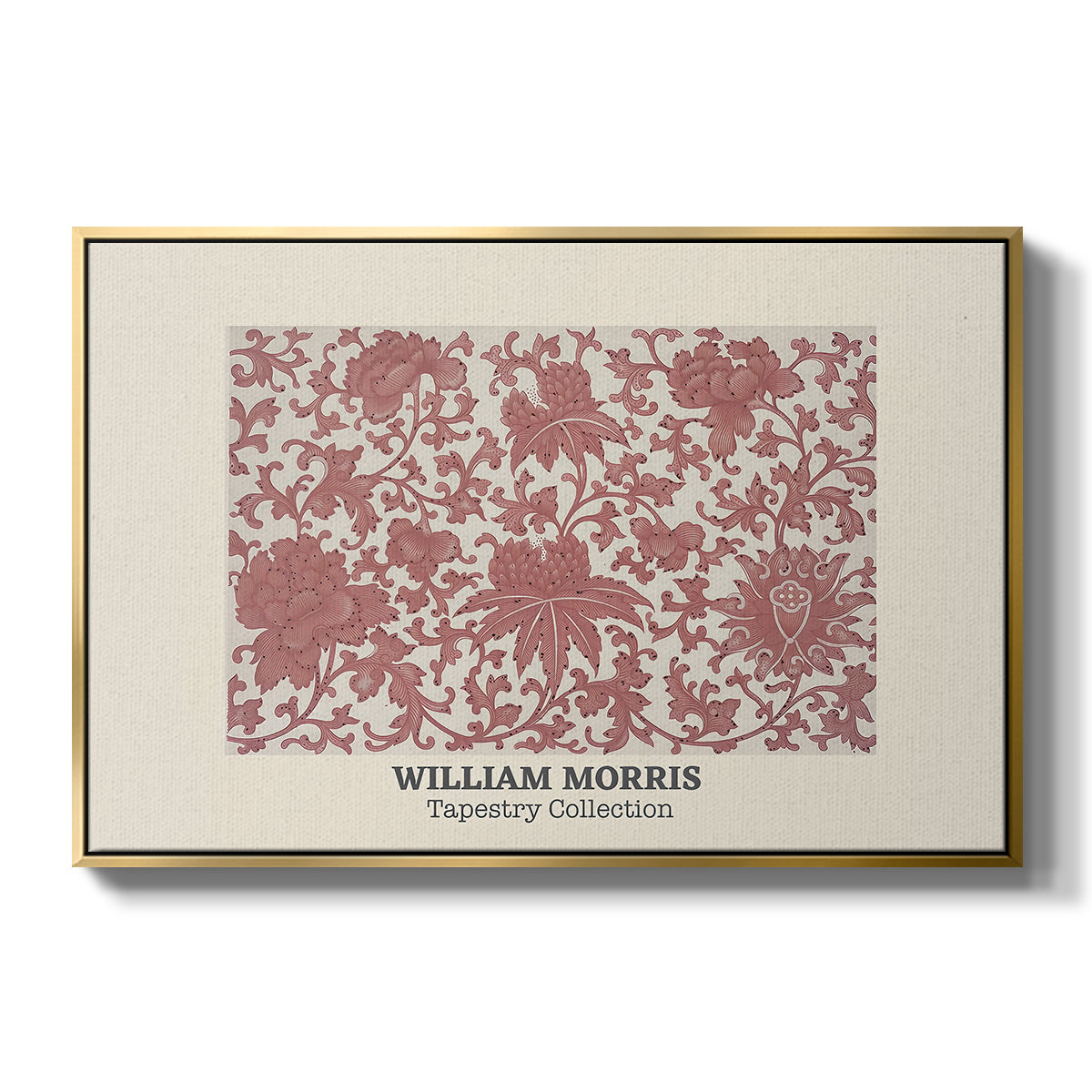 Examples of Chinese Ornament, Pl. XCIII (Morris Inspired), 1867 - Floater Framed Canvas Print