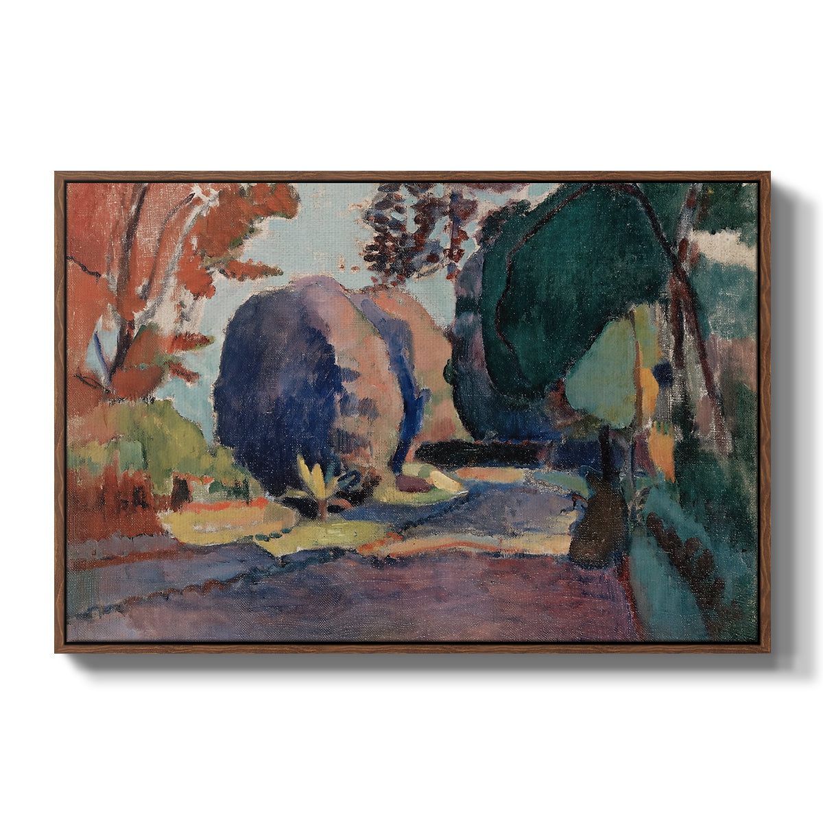 The Luxembourg Gardens, 1901 - Floater Framed Canvas Print