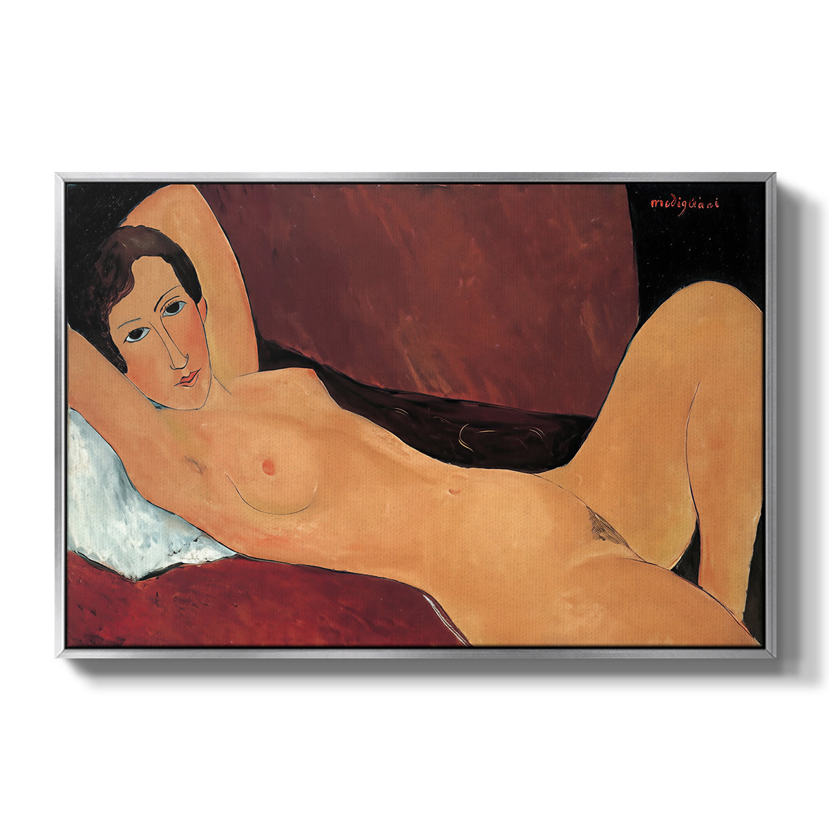 Reclining Nude (Nu couché), 1917 - Floater Framed Canvas Print