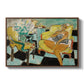 Seated Woman with Flower, 1942 - Floater Framed Canvas Print