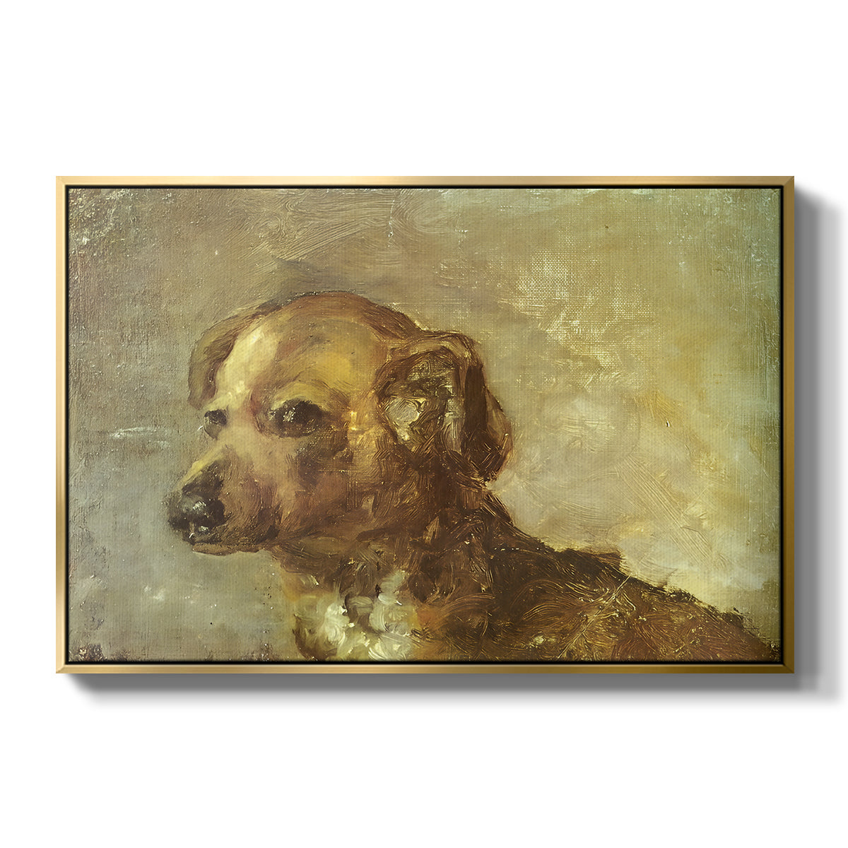 Cliper, the Artist's Dog, 1895 - Floater Framed Canvas Print