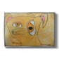 Cubist Dog with Stars (Student Art) - Floater Framed Canvas Print
