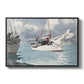 Fishing Boats, Key West, 1903 - Floater Framed Canvas Print