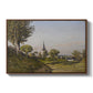 Village Landscape with Church, 1891 - Floater Framed Canvas Print