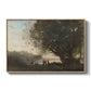 Dance Under the Trees at the Edge of the Lake, c. 1865-1870 - Floater Framed Canvas Print