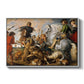 The Wolf and Fox Hunt, c. 1616 - Floater Framed Canvas Print
