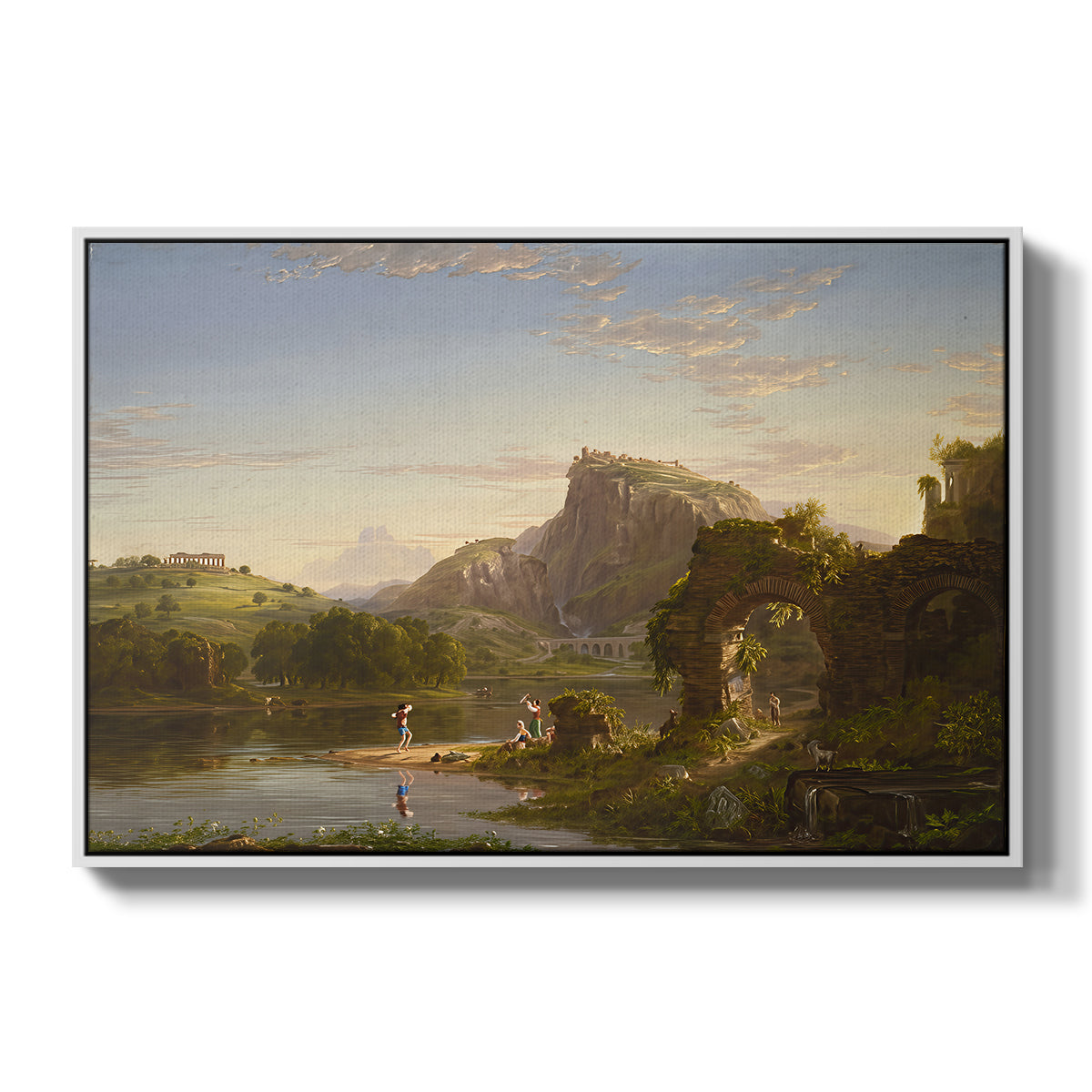 L'Allegro, 1845 - Floater Framed Canvas Print