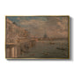 Somerset House Terrace from Waterloo Bridge, c. 1819 - Floater Framed Canvas Print