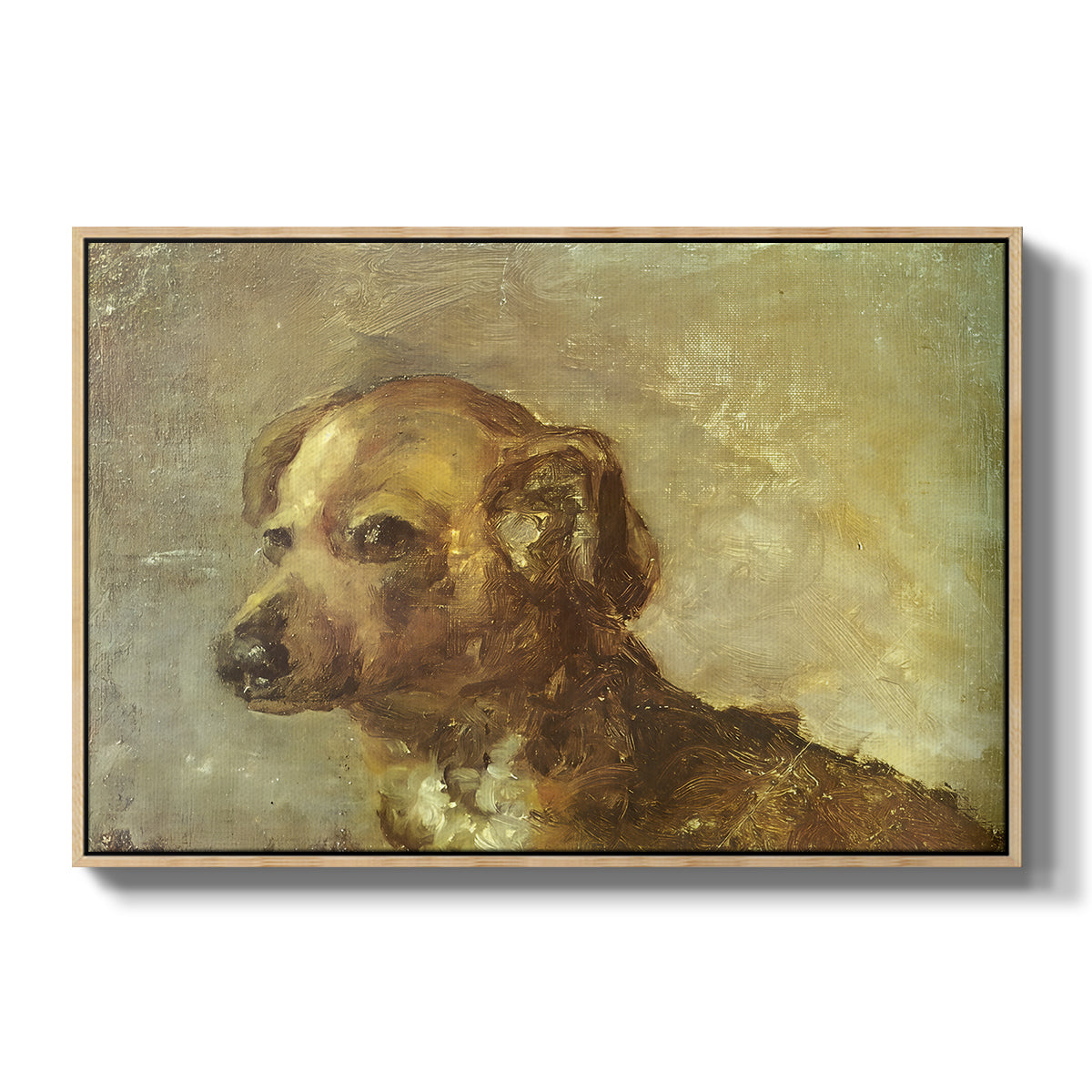 Cliper, the Artist's Dog, 1895 - Floater Framed Canvas Print