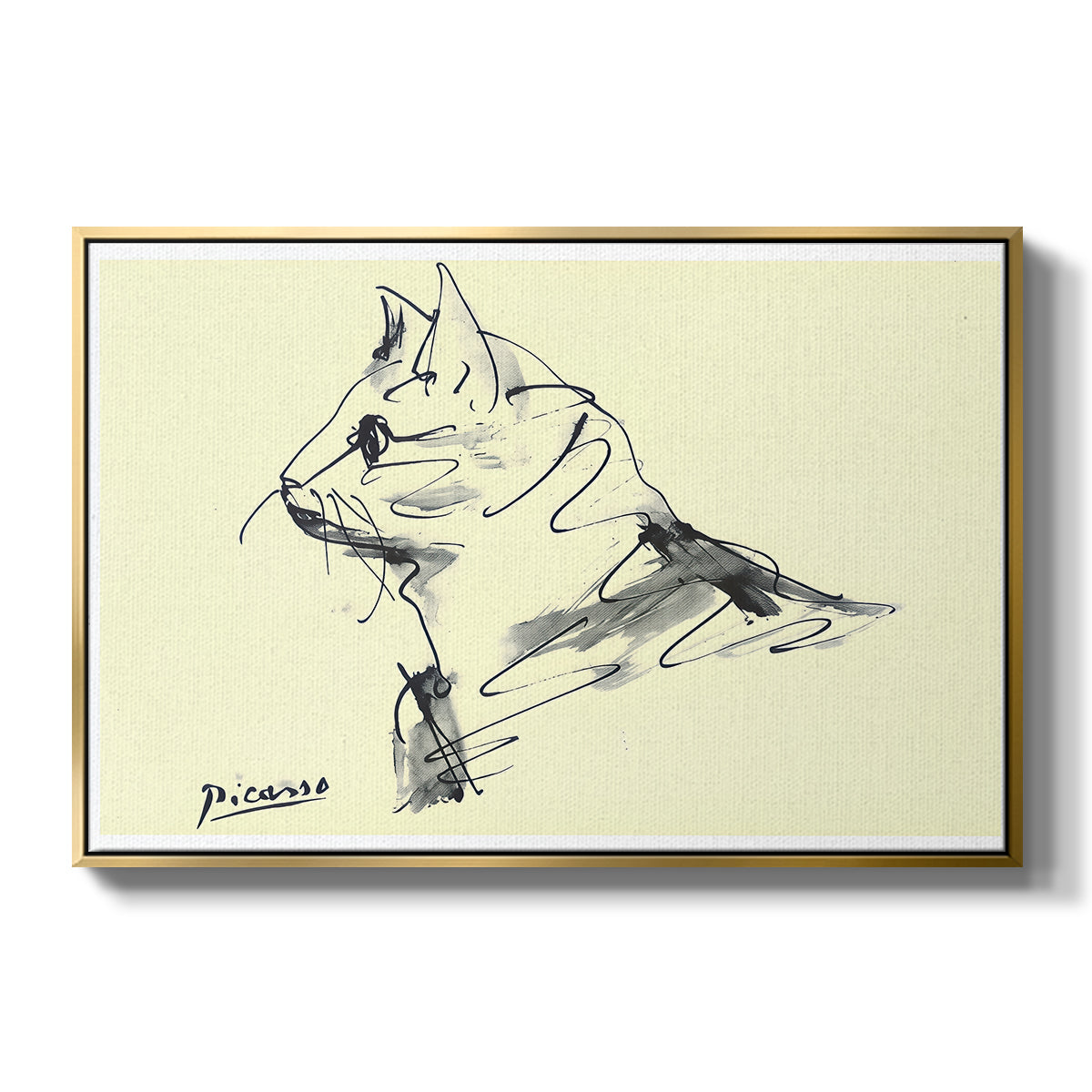 Cat (Le chat), c. 1961 - Floater Framed Canvas Print