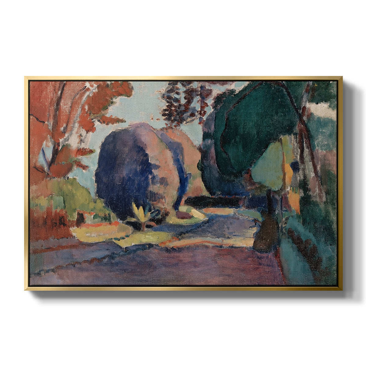 The Luxembourg Gardens, 1901 - Floater Framed Canvas Print