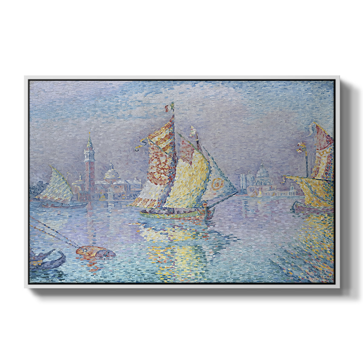 Venice, the Yellow Sail, 1904 - Floater Framed Canvas Print