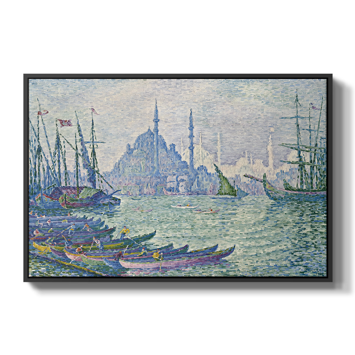 The Golden Horn, Minarets, 1907 - Floater Framed Canvas Print