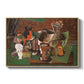Playing Cards, Glasses, Bottle of Rum: "Vive la France", 1914-1915 - Floater Framed Canvas Print