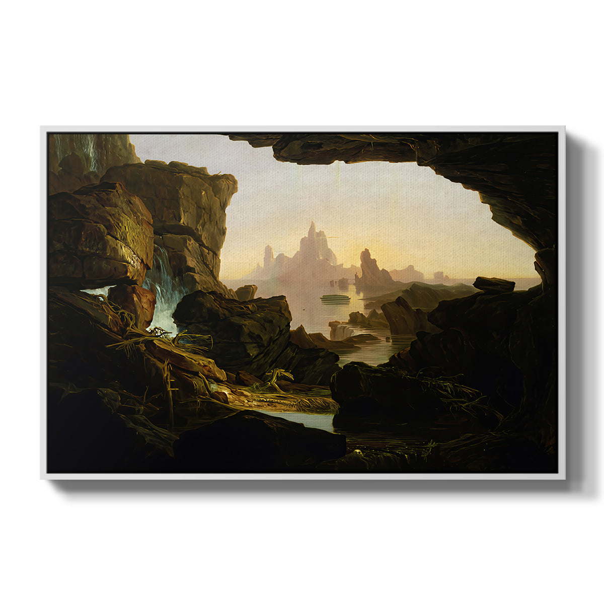 The Subsiding of the Waters of the Deluge, 1829 - Floater Framed Canvas Print