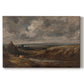 Canvas art print portraying an open heath landscape with low vegetation and expansive sky, set against a white background