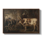 Portraits of Two Extraordinary Oxen, Property of the Earl of Powis, 1814 - Floater Framed Canvas Print