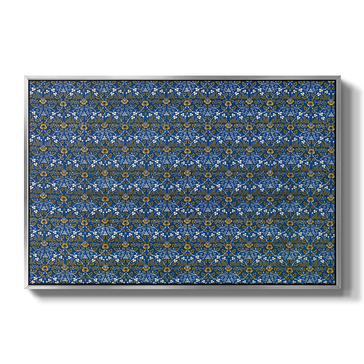 Eyebright, Green and Yellow Design, c. 1883 - Floater Framed Canvas Print