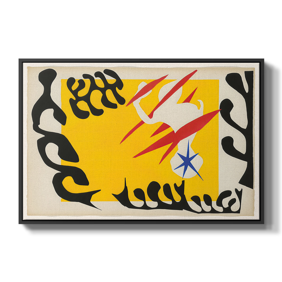 The Nightmare of the White Elephant, from Jazz, 1947 - Floater Framed Canvas Print