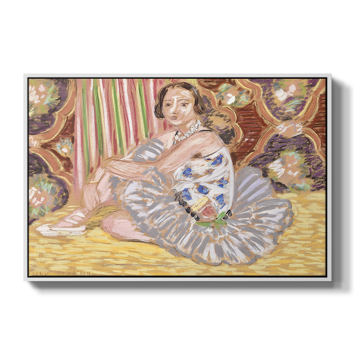 The Dancer (La danseuse), c. 1927 - Floater Framed Canvas Print