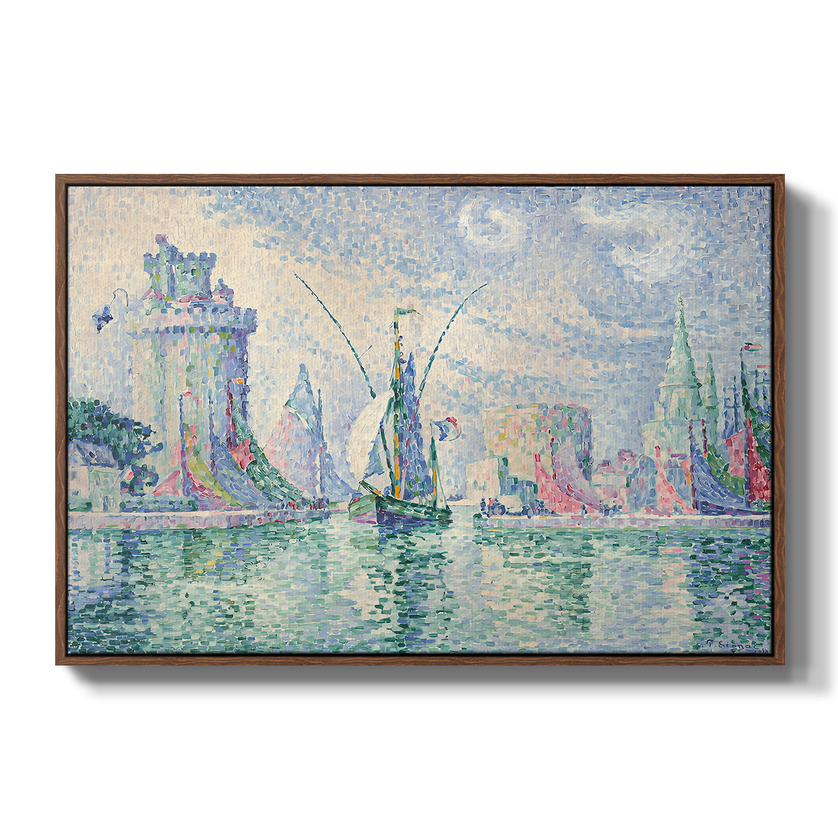 The Green Towers (Les tours vertes, la Rochelle), 1913 - Floater Framed Canvas Print