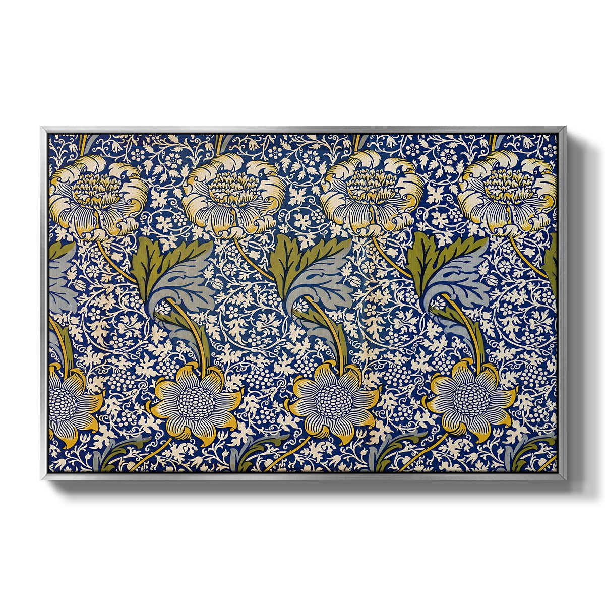 Kennet - Indigo/Gold, 1883 - Floater Framed Canvas Print