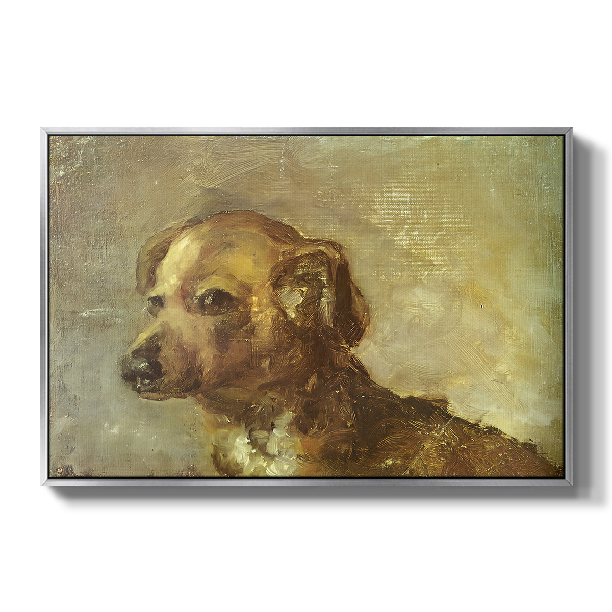 Cliper, the Artist's Dog, 1895 - Floater Framed Canvas Print